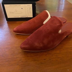 ❗️Brand new in box Able Lizbeth Evening Slide size 6.5 in Cherry Suede❗️